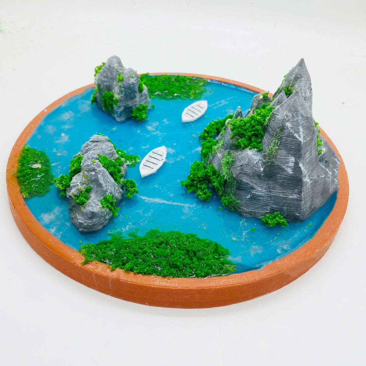 RAKAKART- beautifully crafted MINIATURE ISLAND landscape//decorative showpiece