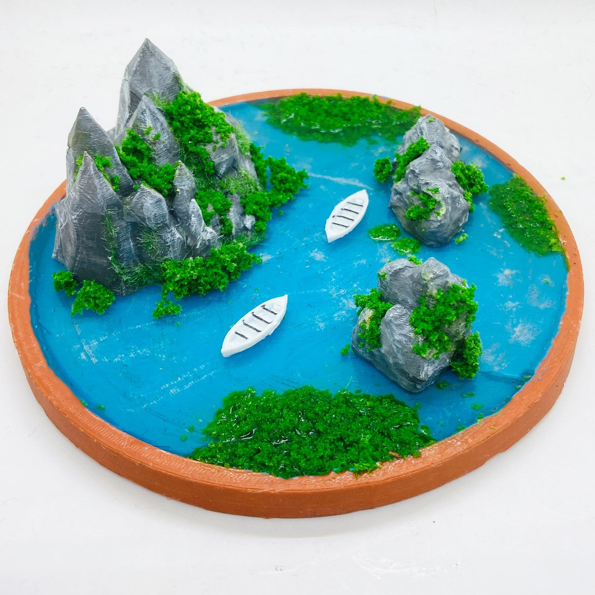 RAKAKART- beautifully crafted MINIATURE ISLAND landscape//decorative showpiece