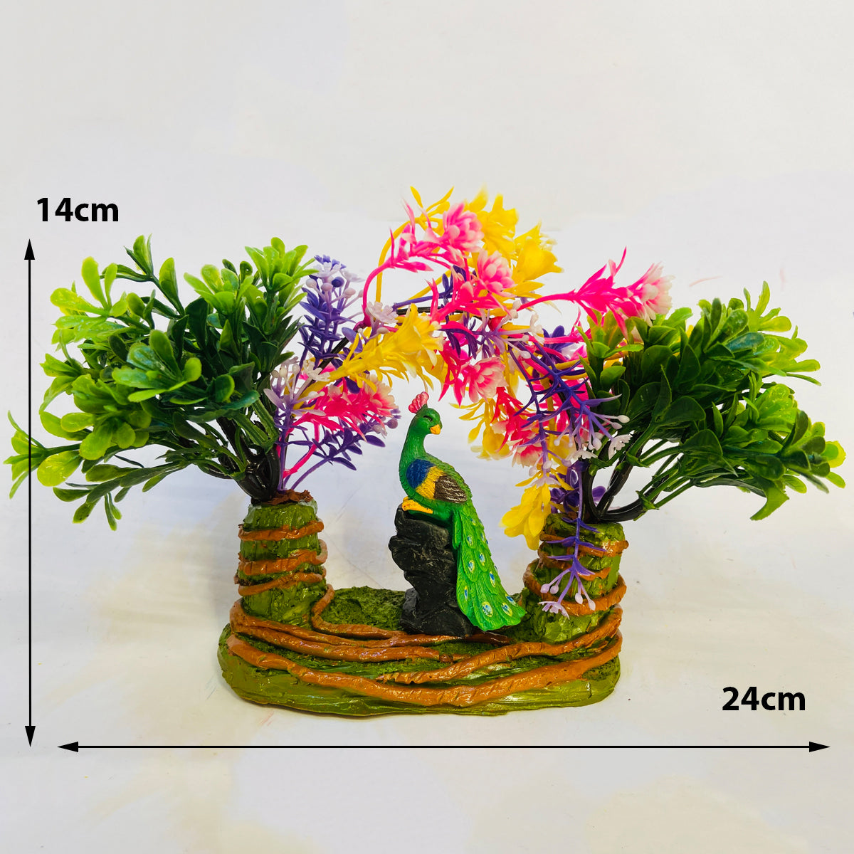Artificial Design Tree and Peacock