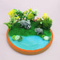 RAKAKART--fairy garden mini pond// tiny elephants