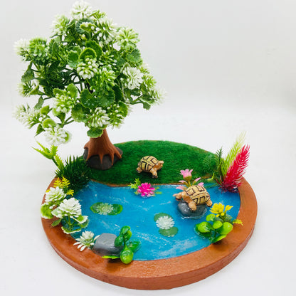 RAKAKART--miniature WONDERPOND//little tortoise// showpiece