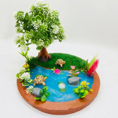 RAKAKART--miniature WONDERPOND//little tortoise// showpiece