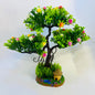 Rakakart-Bonsai Wild Artificial Plant with pond pot & house