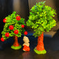 Rakakart- elegant home decorartificial apple fruit tree, & buddha.