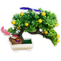 Rakakart- wonderful bonsai artificial plant with mini birds & nest for home decor