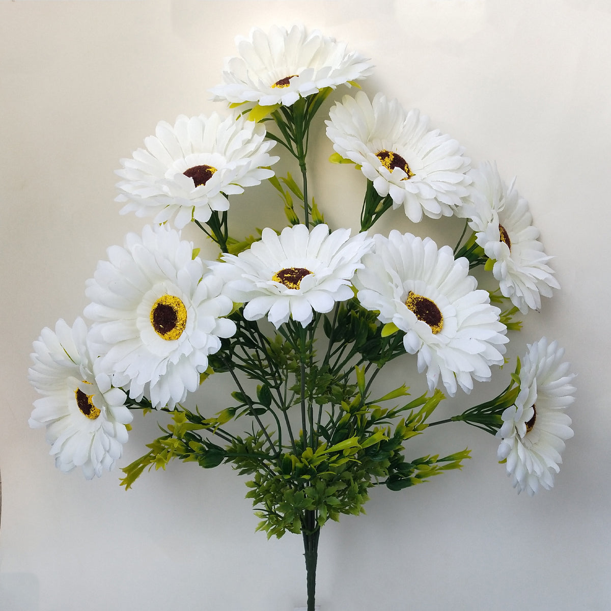 Rakakart-white sunflower artificial Plant for home/Office decor.