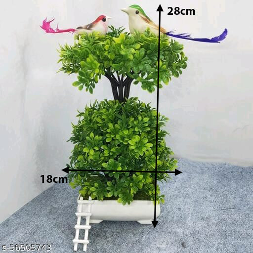 Rakakart bonsai artificial plant ,tiny birds for home decor